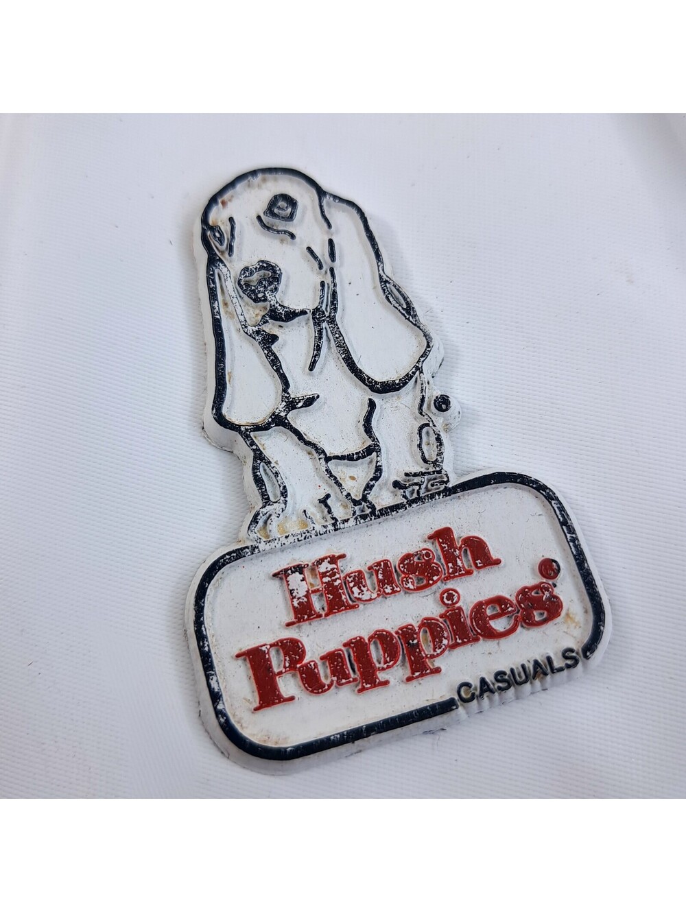 Vintage HUSH PUPPIES casual Rubber Fridge Magnet refrigerator shoes Advertising